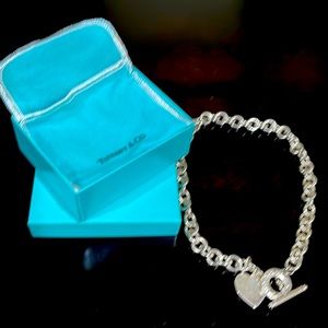 Tiffany Heart Tag Toggle Necklace - Sterling Silver